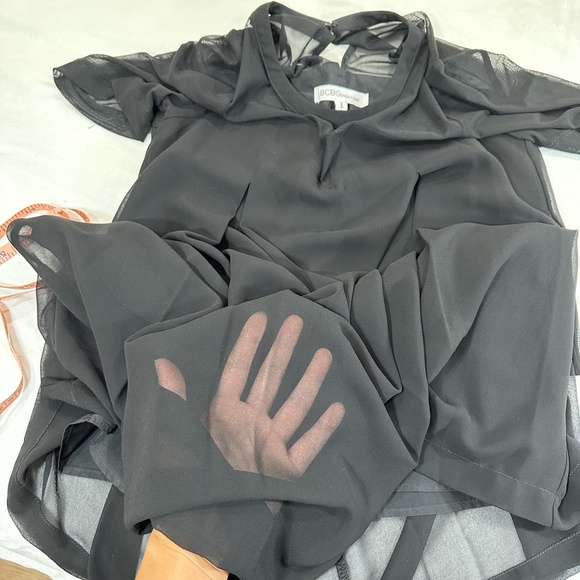 BCBGENERATION SHEER A-LINE DRESS - Picture 7 of 9